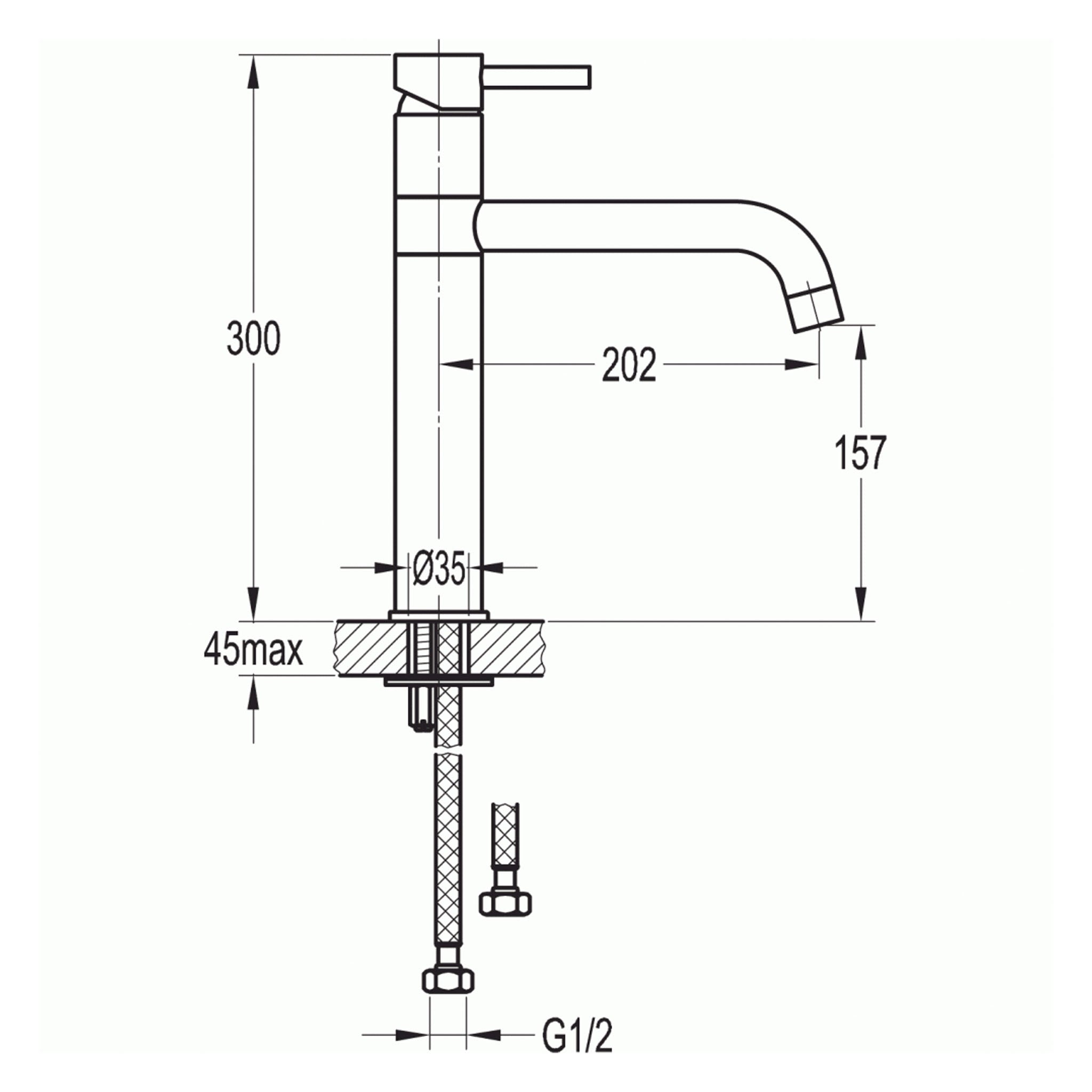 Flova Levo Swivel Spout Single Lever Kitchen Mixer Tap