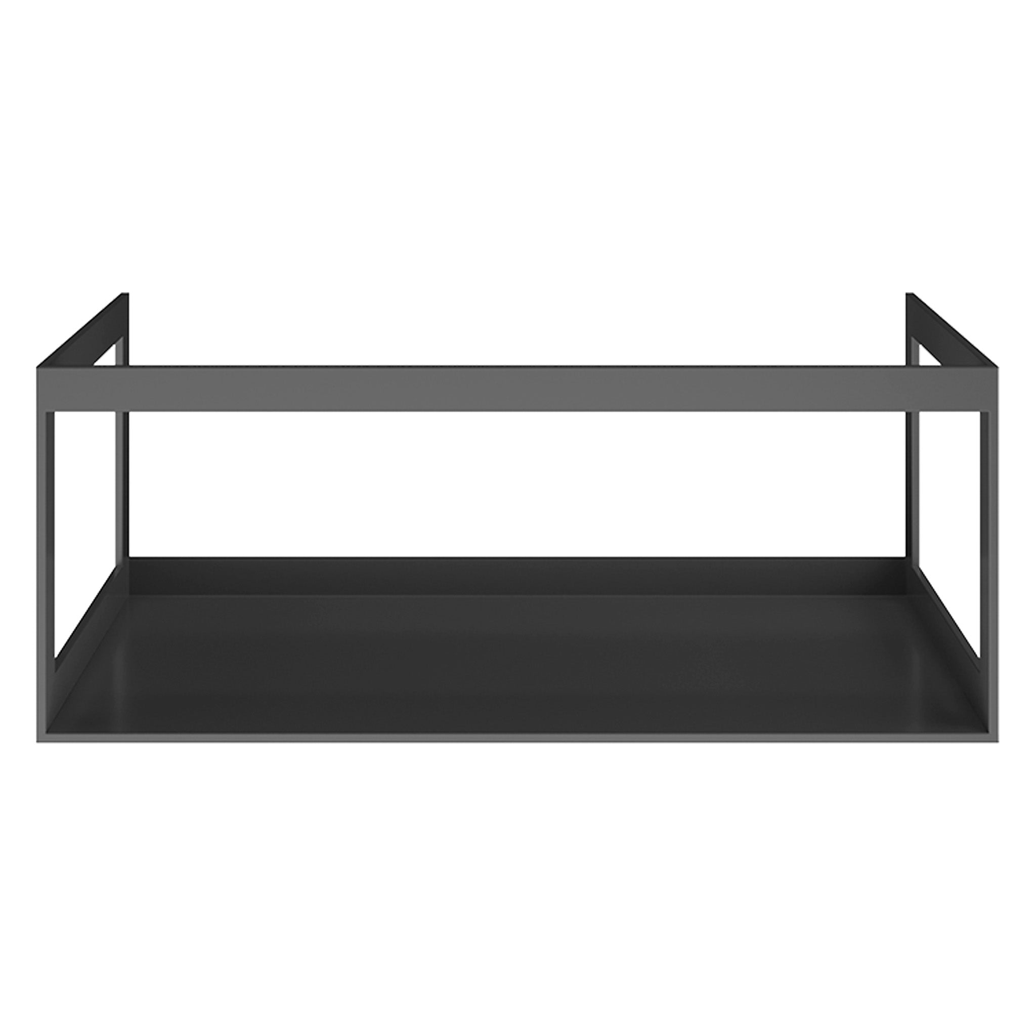 GSI Nubes 100 x 50 Black Metal Frame With Laminate Wood Shelf