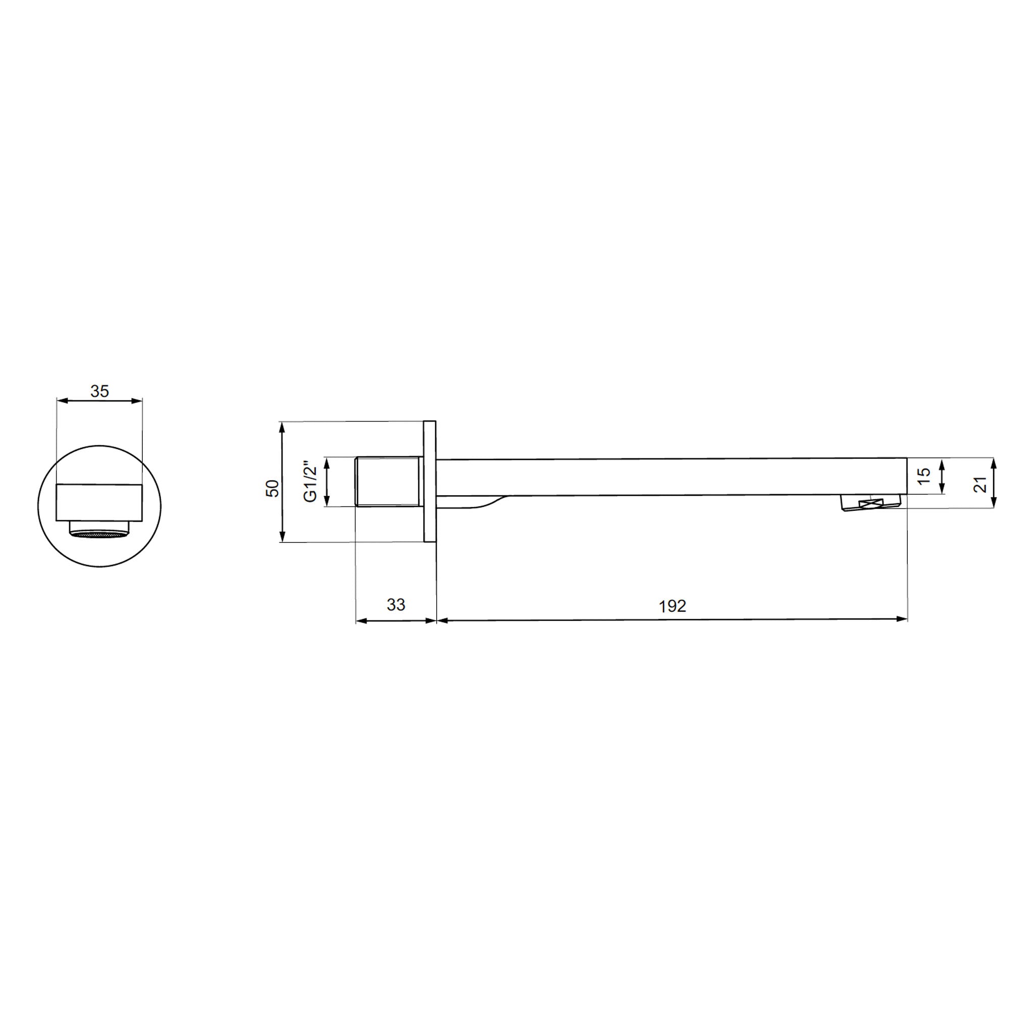 Sonas Norfolk Bath Filler Spout