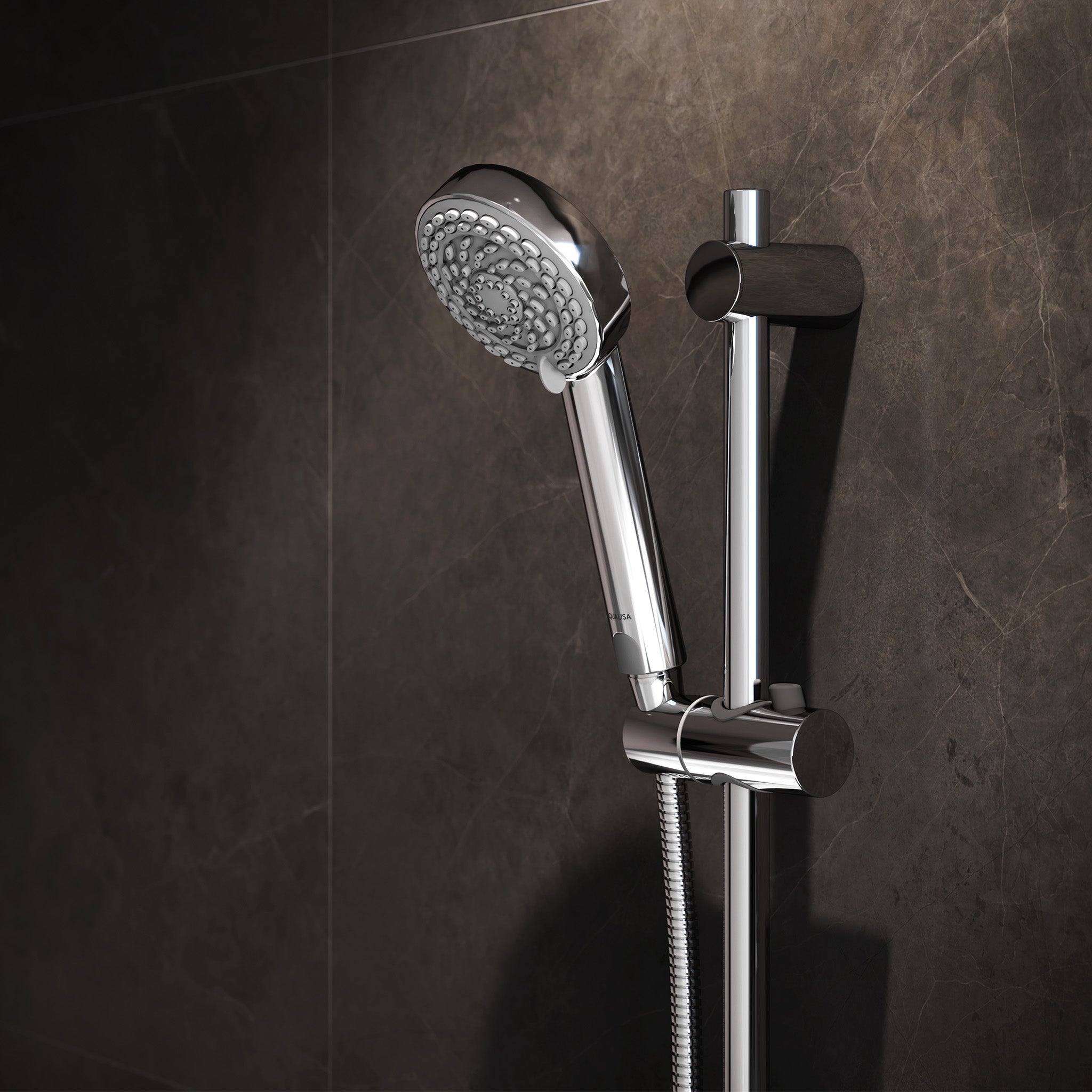 Aqualisa Quartz Touch Concealed Digital Smart Shower System With Adjustable Handset & Overflow Filler