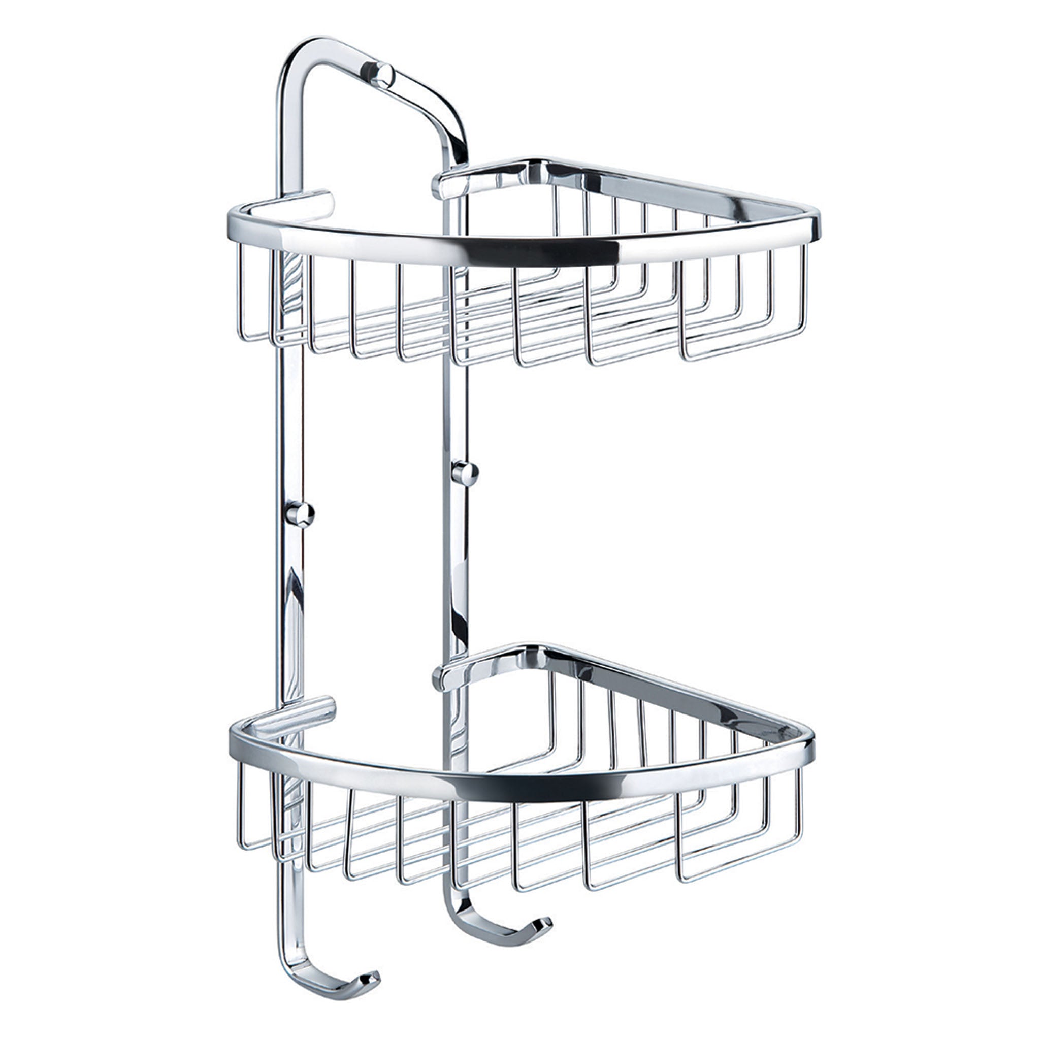 Flova Solid Brass Double Corner Rack 180mm