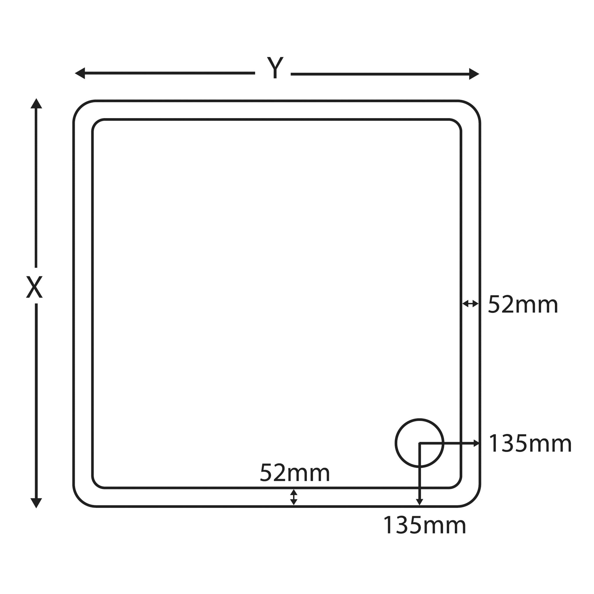 Roman Square Shower Tray