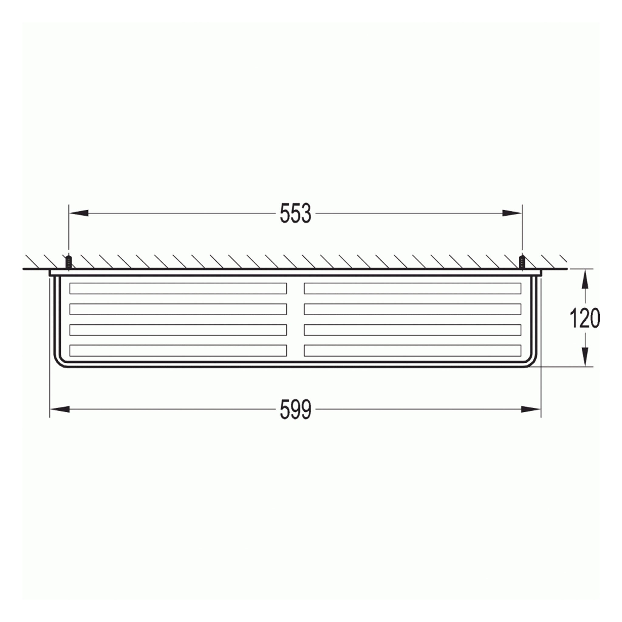 Flova Sofija Glass Shelf 600mm