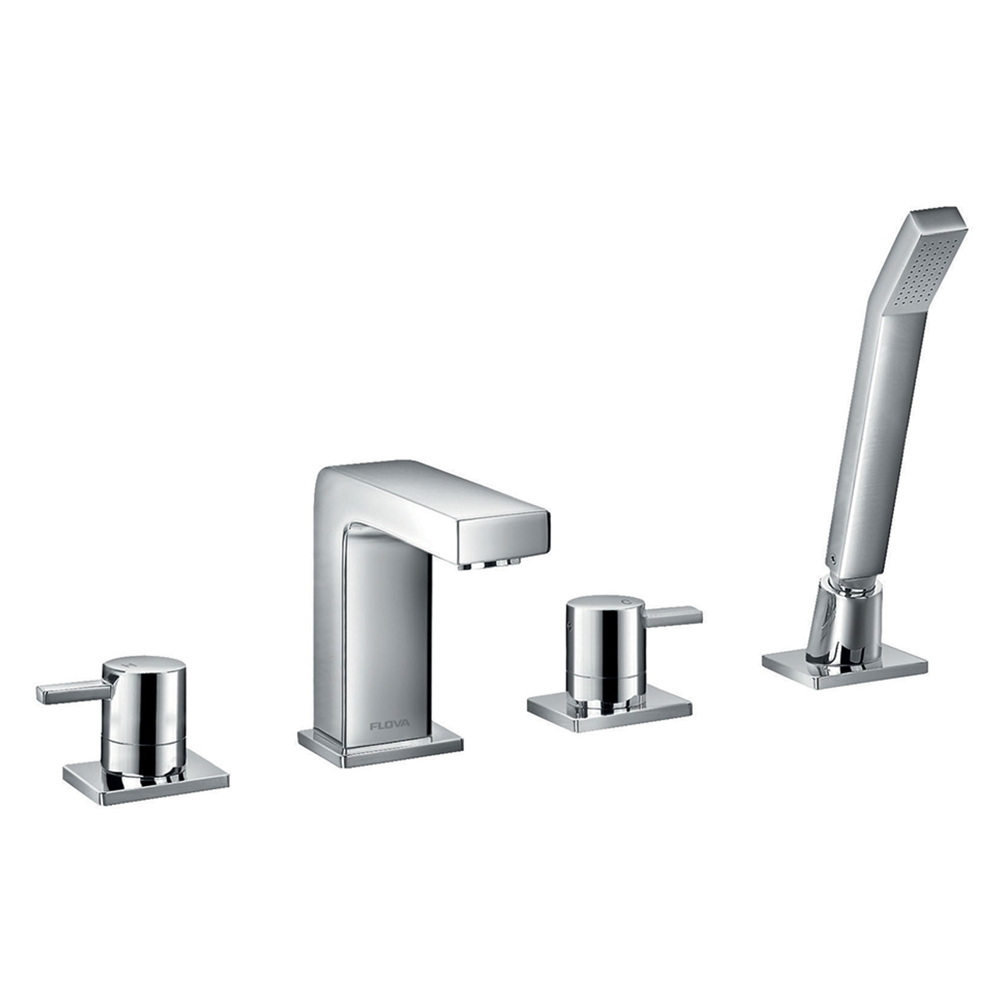 Flova STR8 4-Hole Deck Mounted Bath Shower Mixer Tap