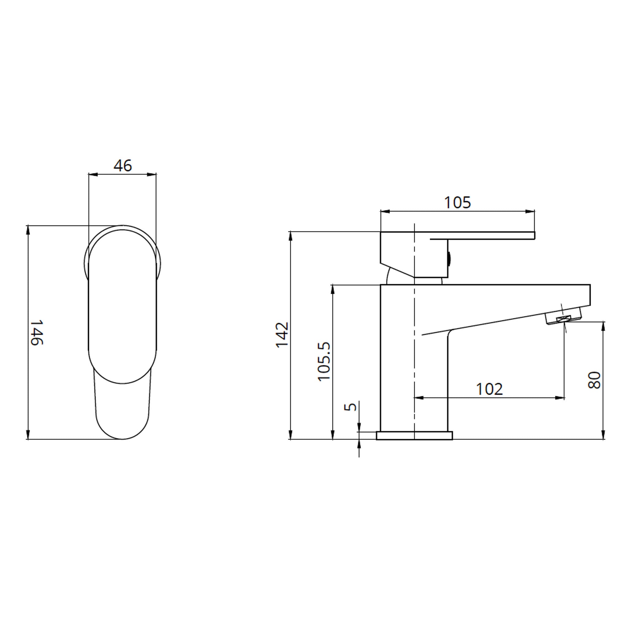 Sonas Norfolk Basin Mixer Tap & Waste