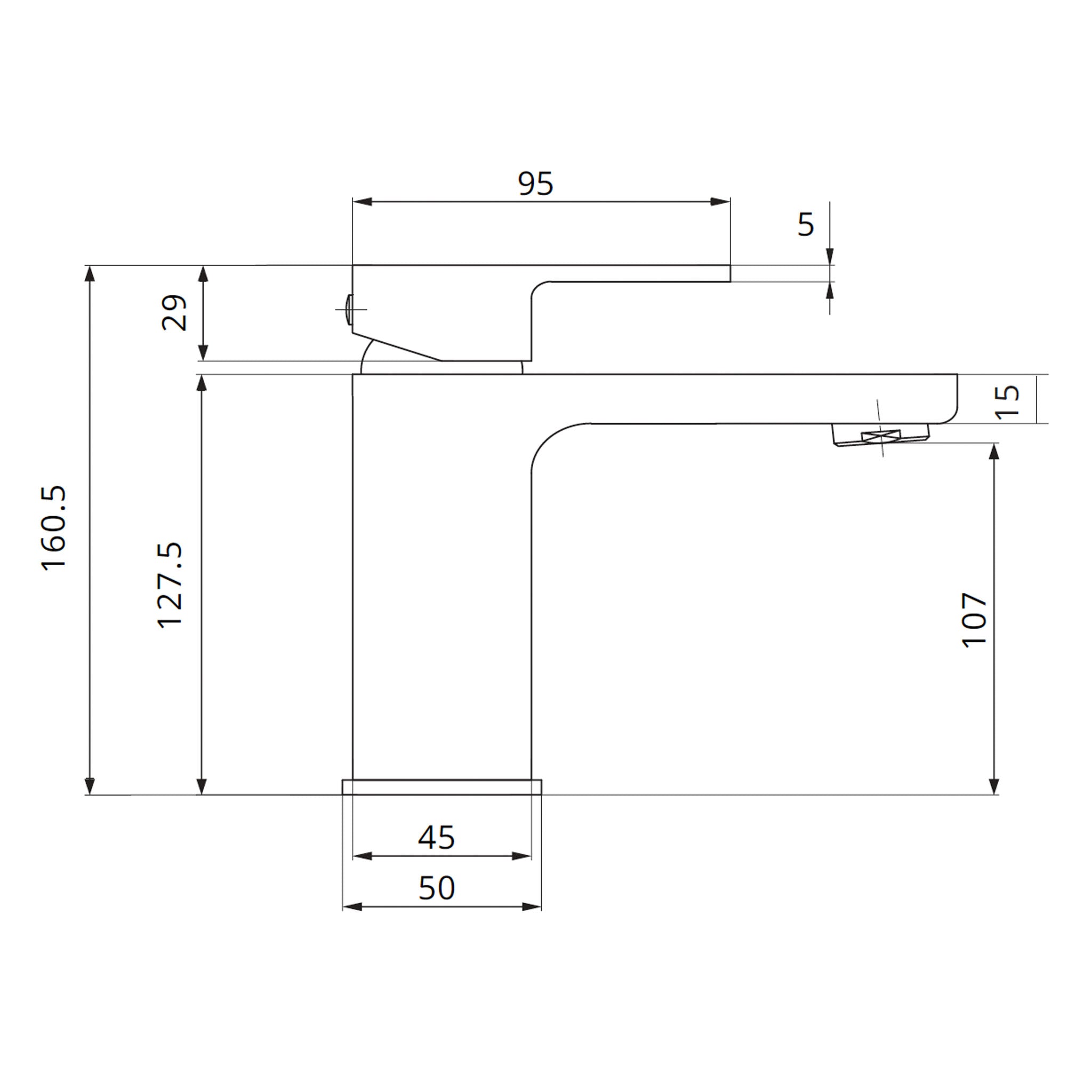 Sonas Contour Basin Mixer Tap & Waste