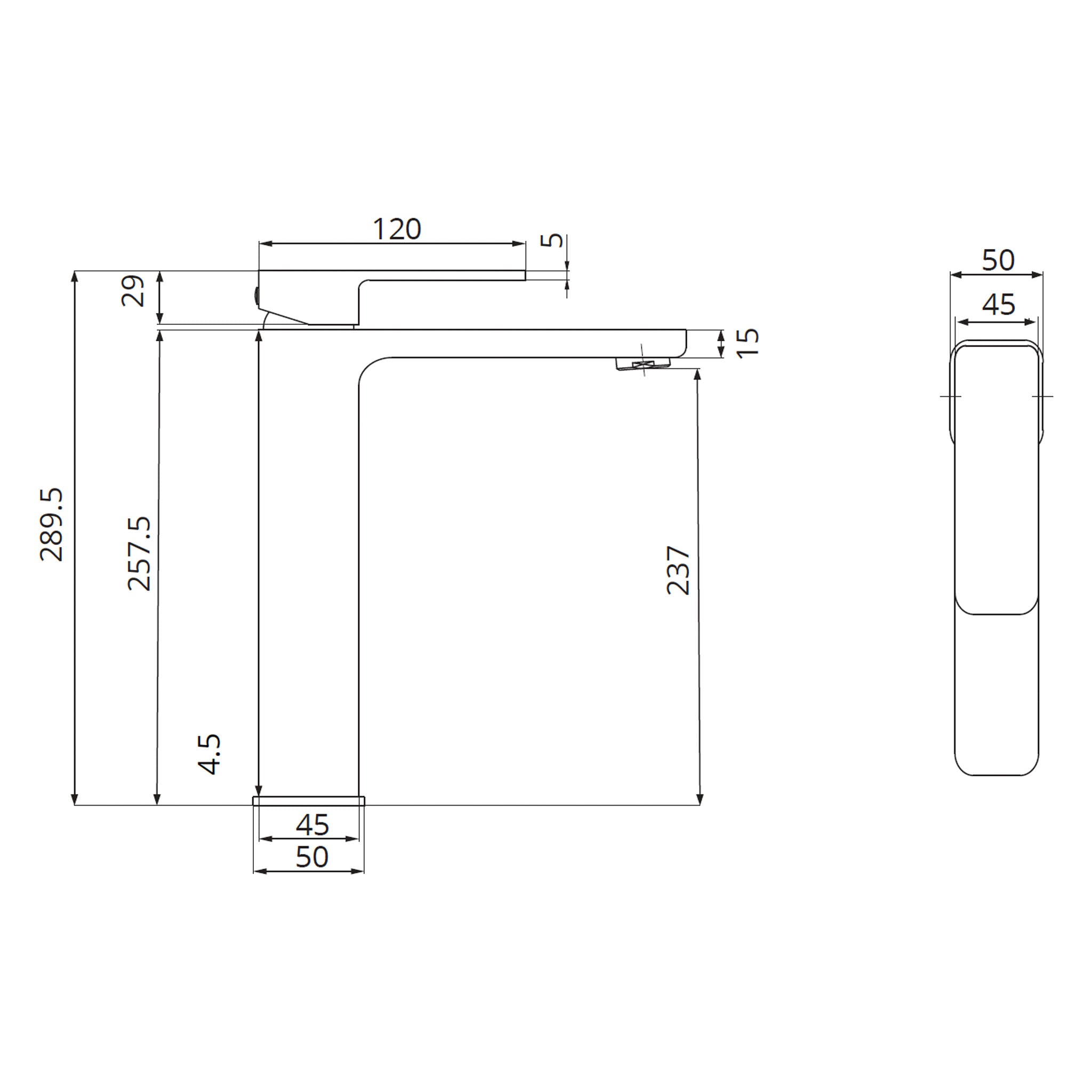 Sonas Contour Freestanding Basin Mixer Tap