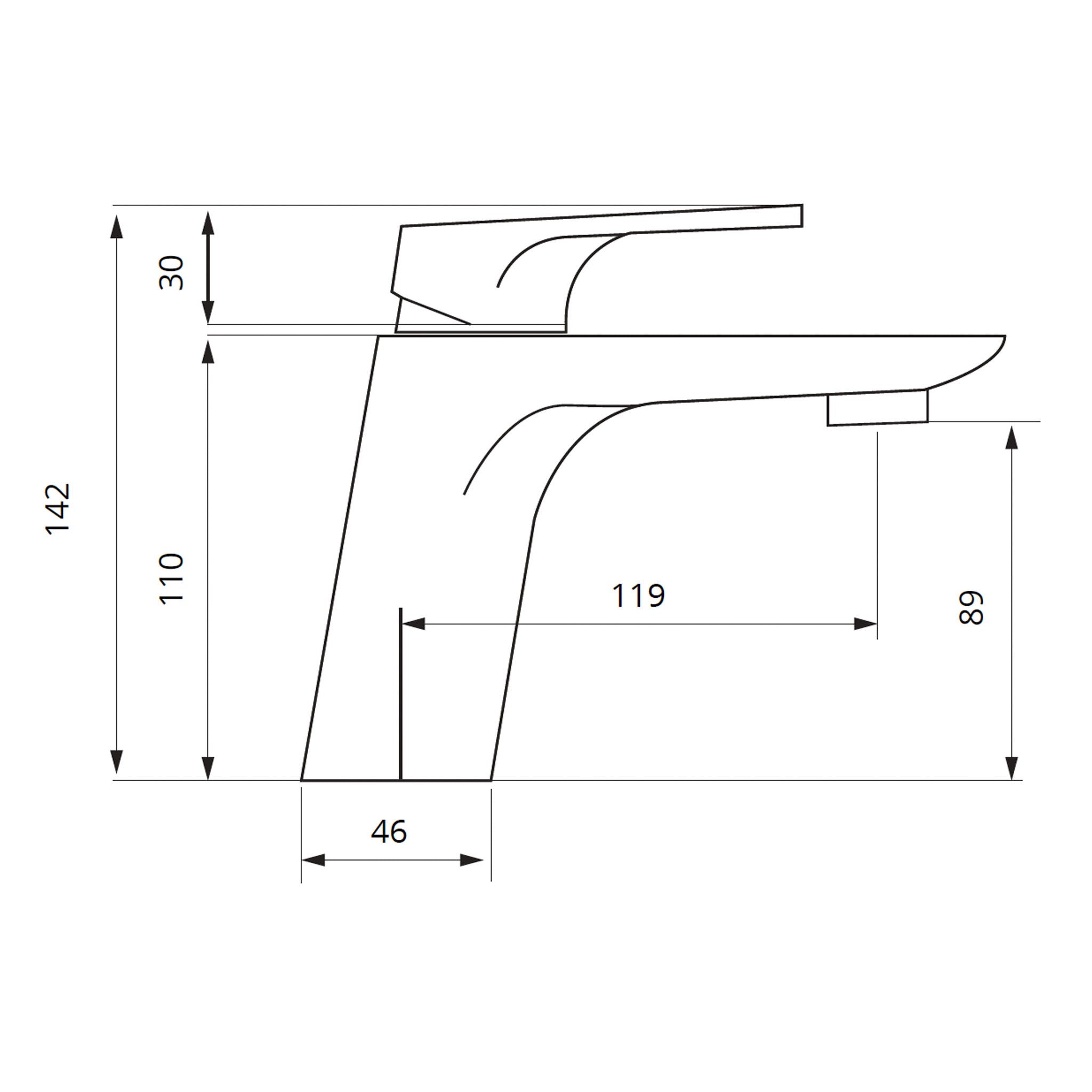 Sonas Jasmin Basin Mixer Tap & Waste