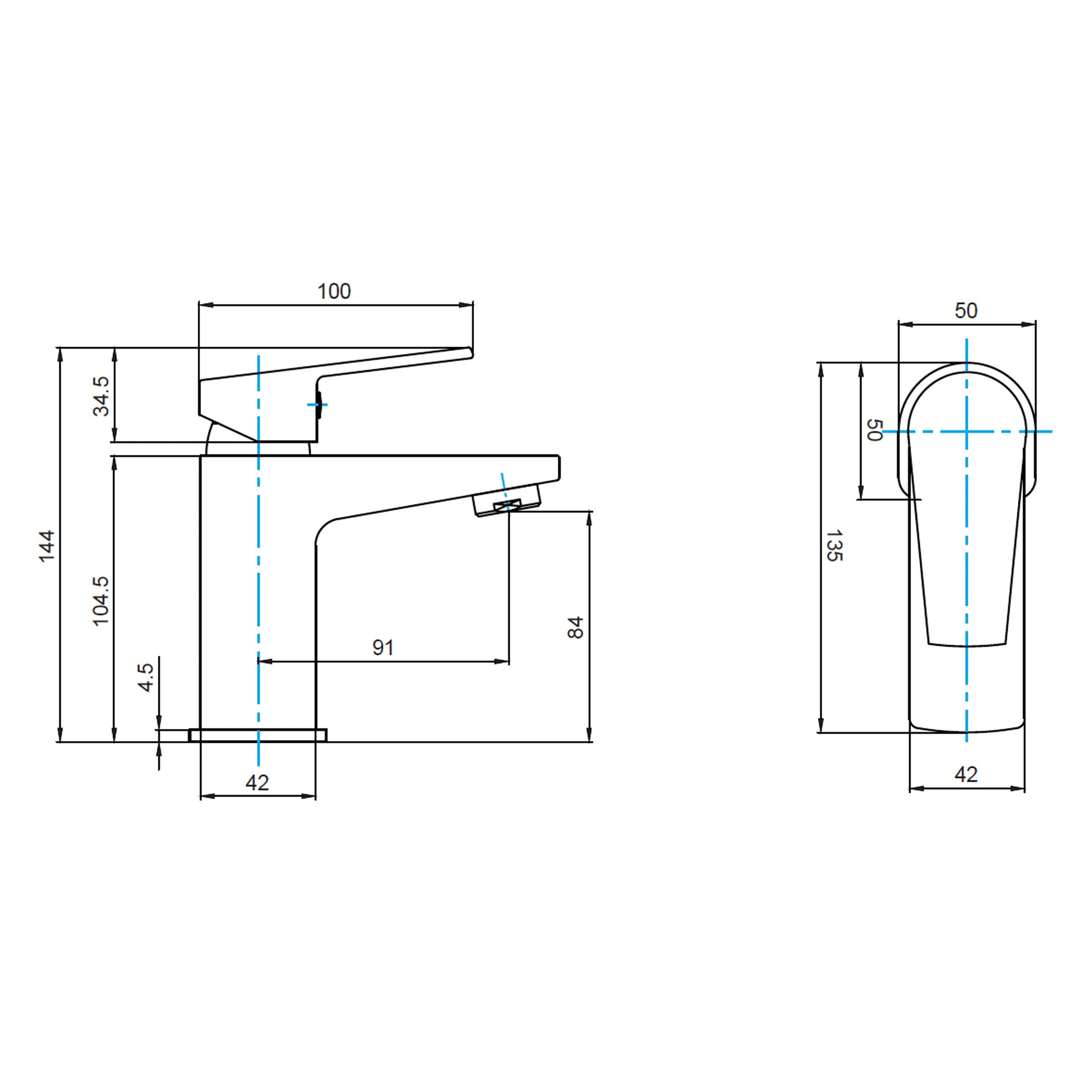 Sonas Neo Basin Mixer Tap & Waste