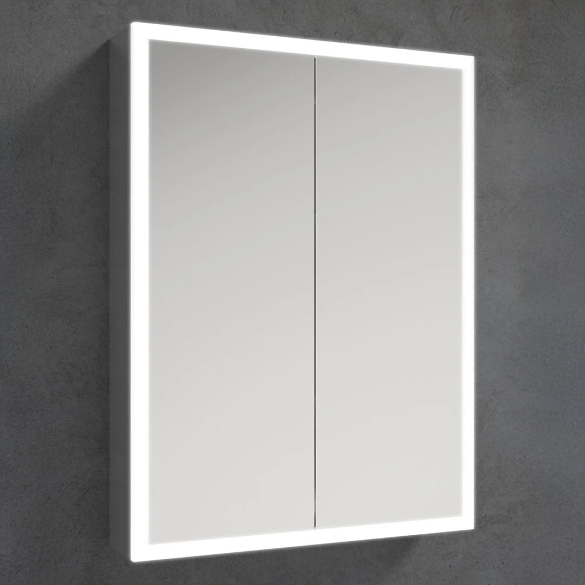 Sonas Sansa Double Door LED Illuminated Mirror Cabinet 600 x 700mm