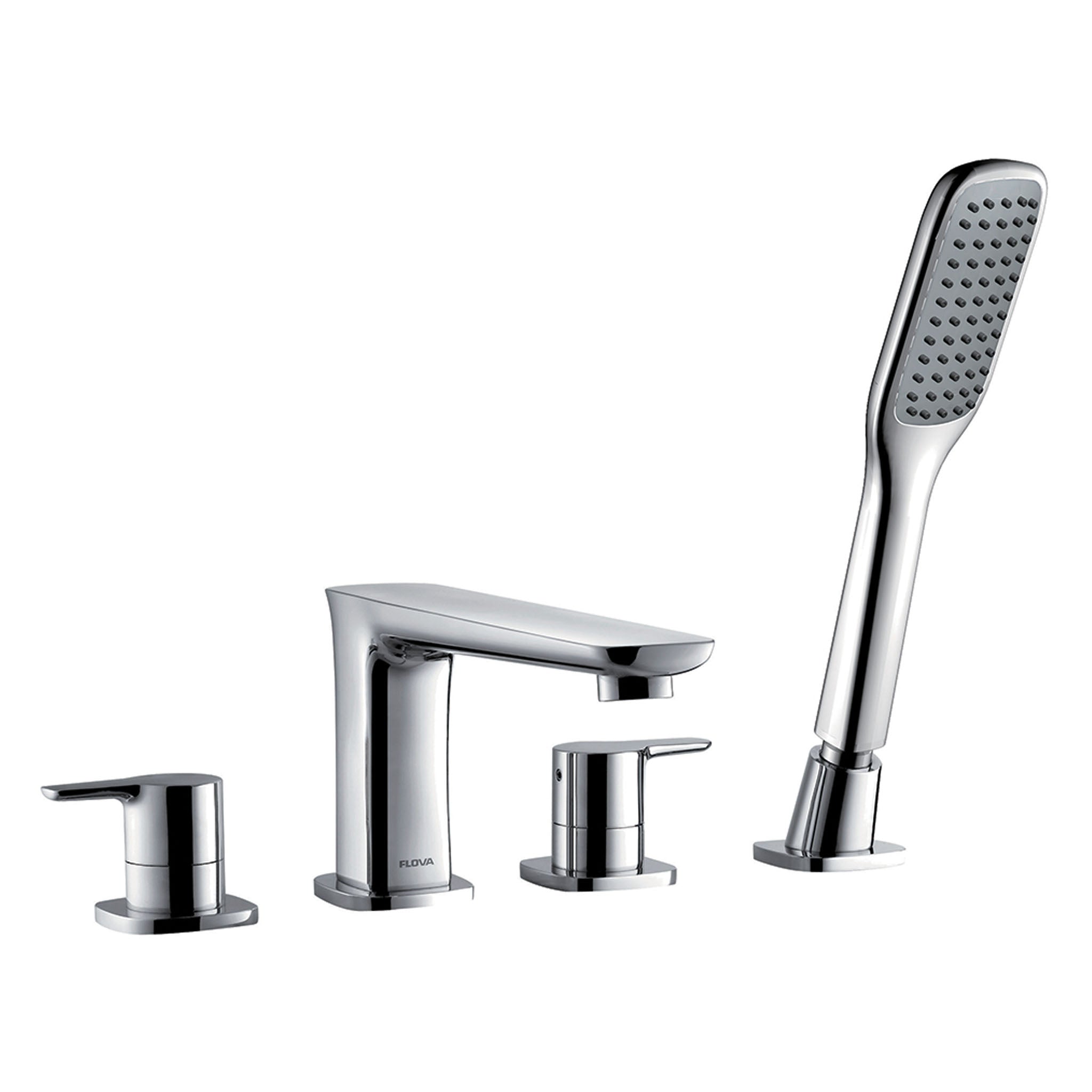 Flova Urban 4-Hole Deck Mounted Bath Shower Mixer Tap