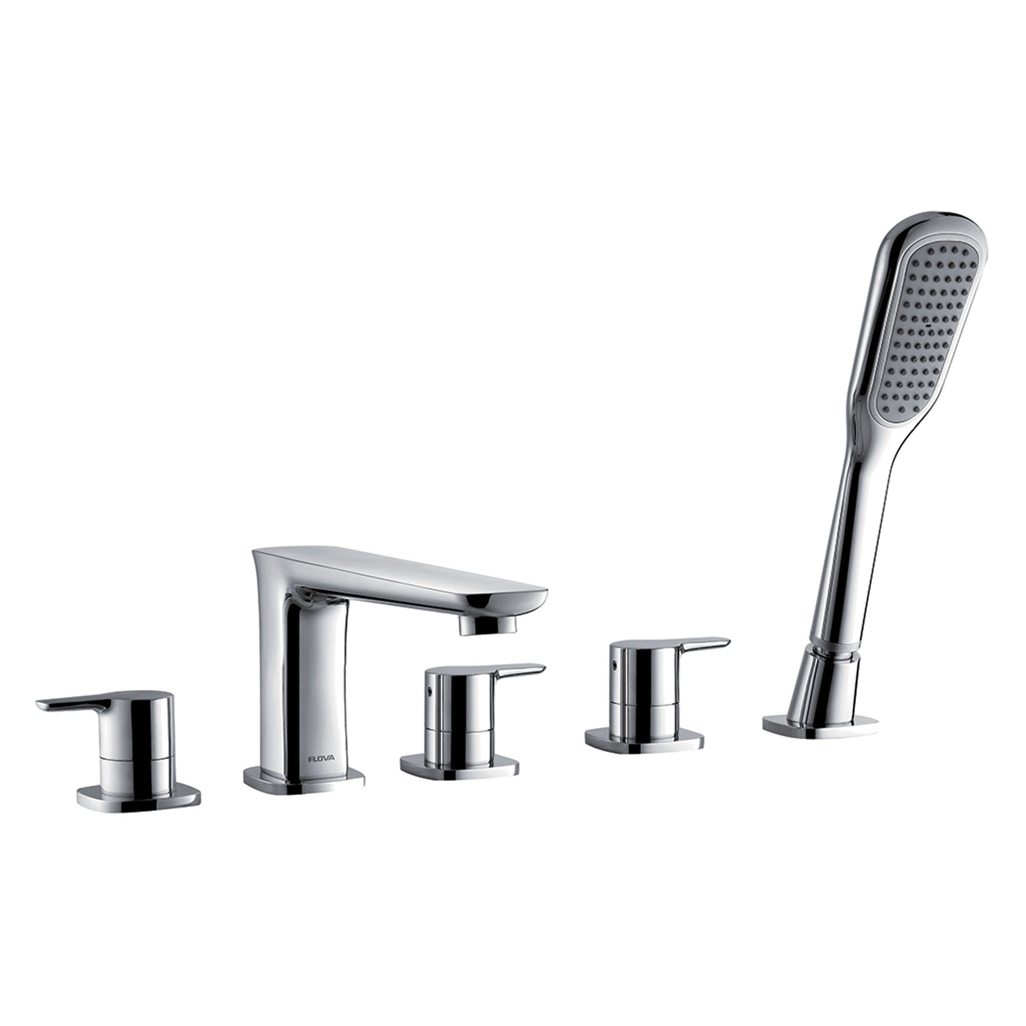 Flova Urban 5-Hole Deck Mounted Bath Shower Mixer Tap