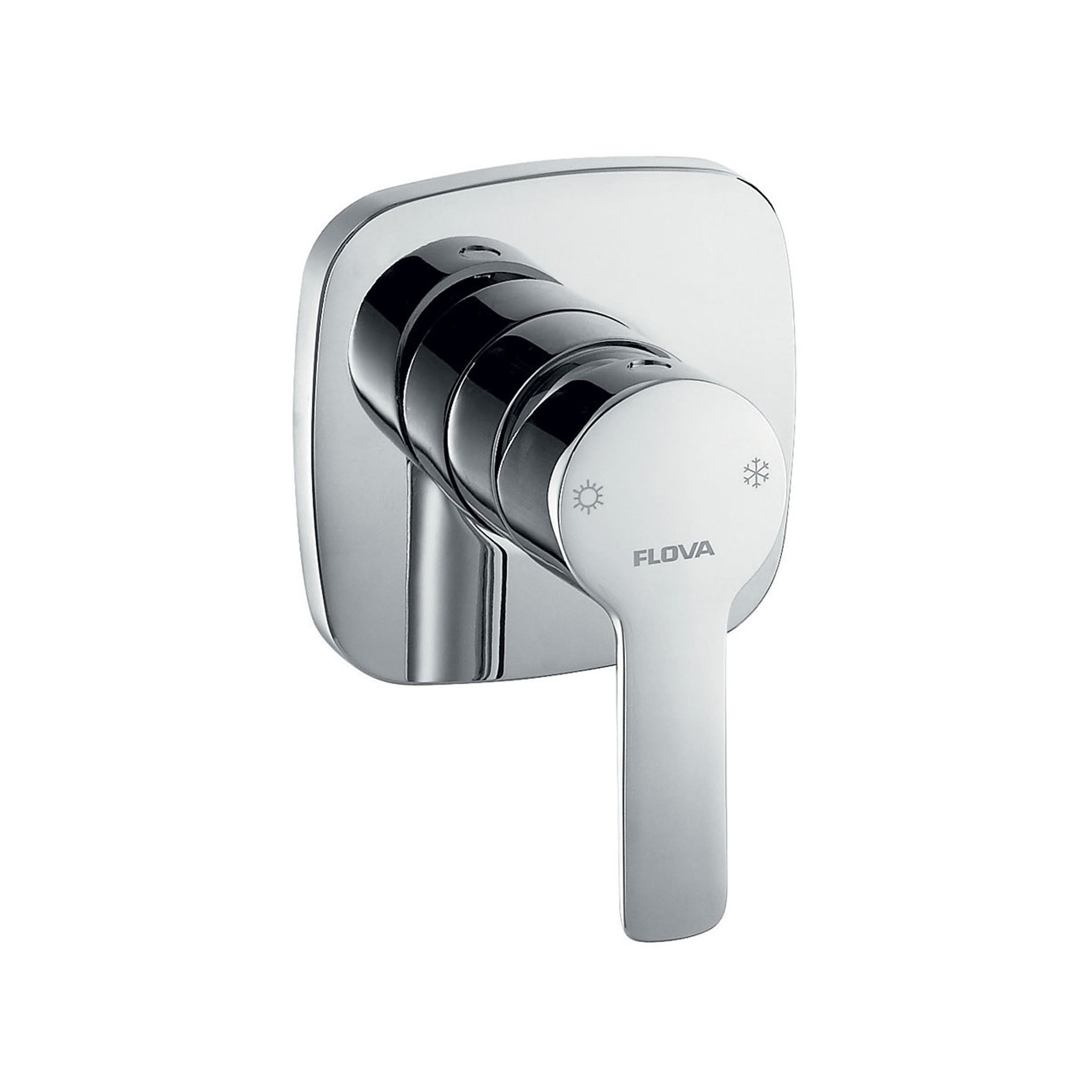 Flova Urban Concealed Single Outlet Manual Shower Mixer Small Plate