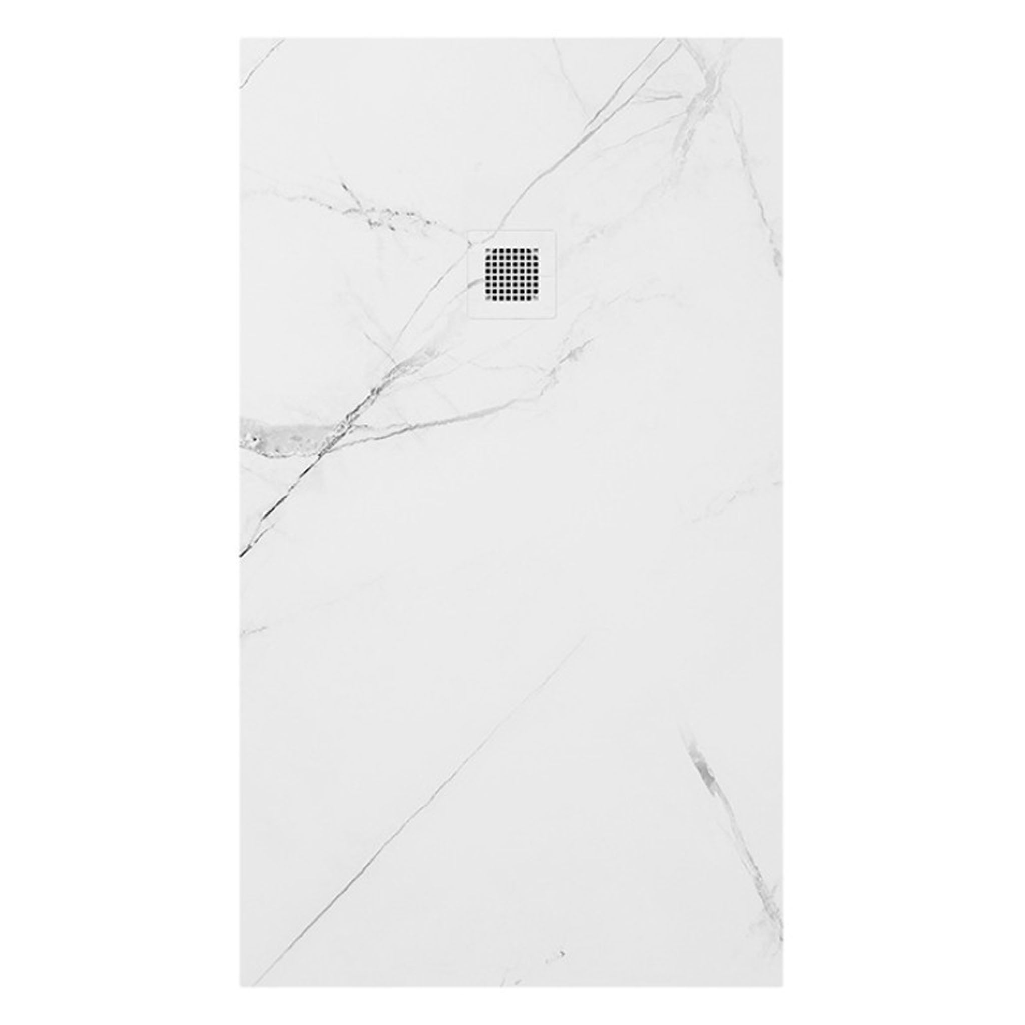 Sonas Unity Marble Effect Rectangular Shower Tray & Waste