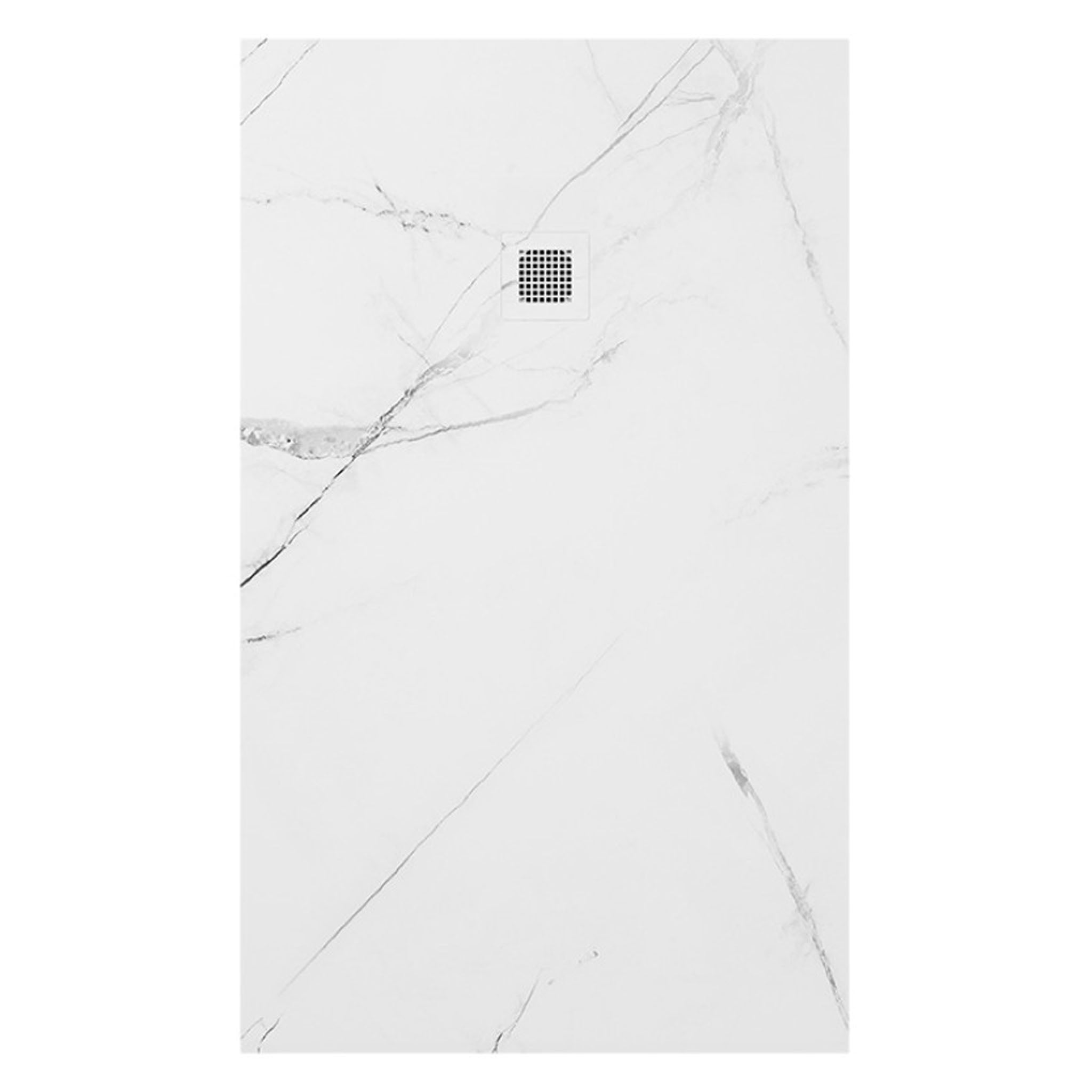 Sonas Unity Marble Effect Rectangular Shower Tray & Waste