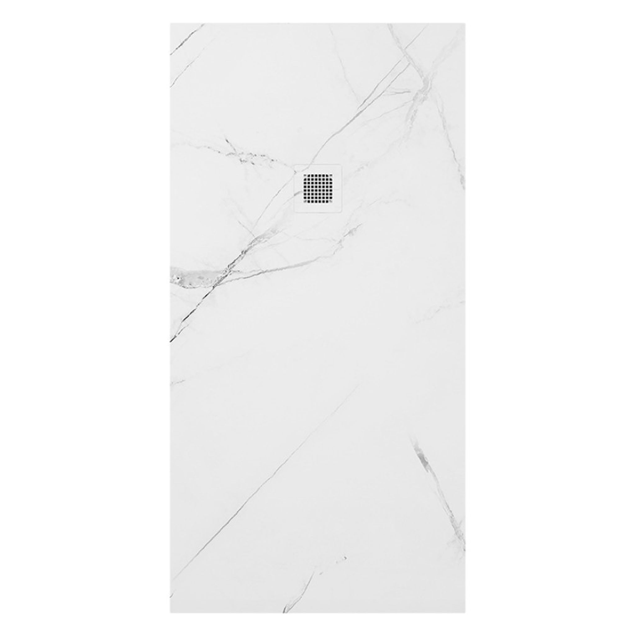 Sonas Unity Marble Effect Rectangular Shower Tray & Waste