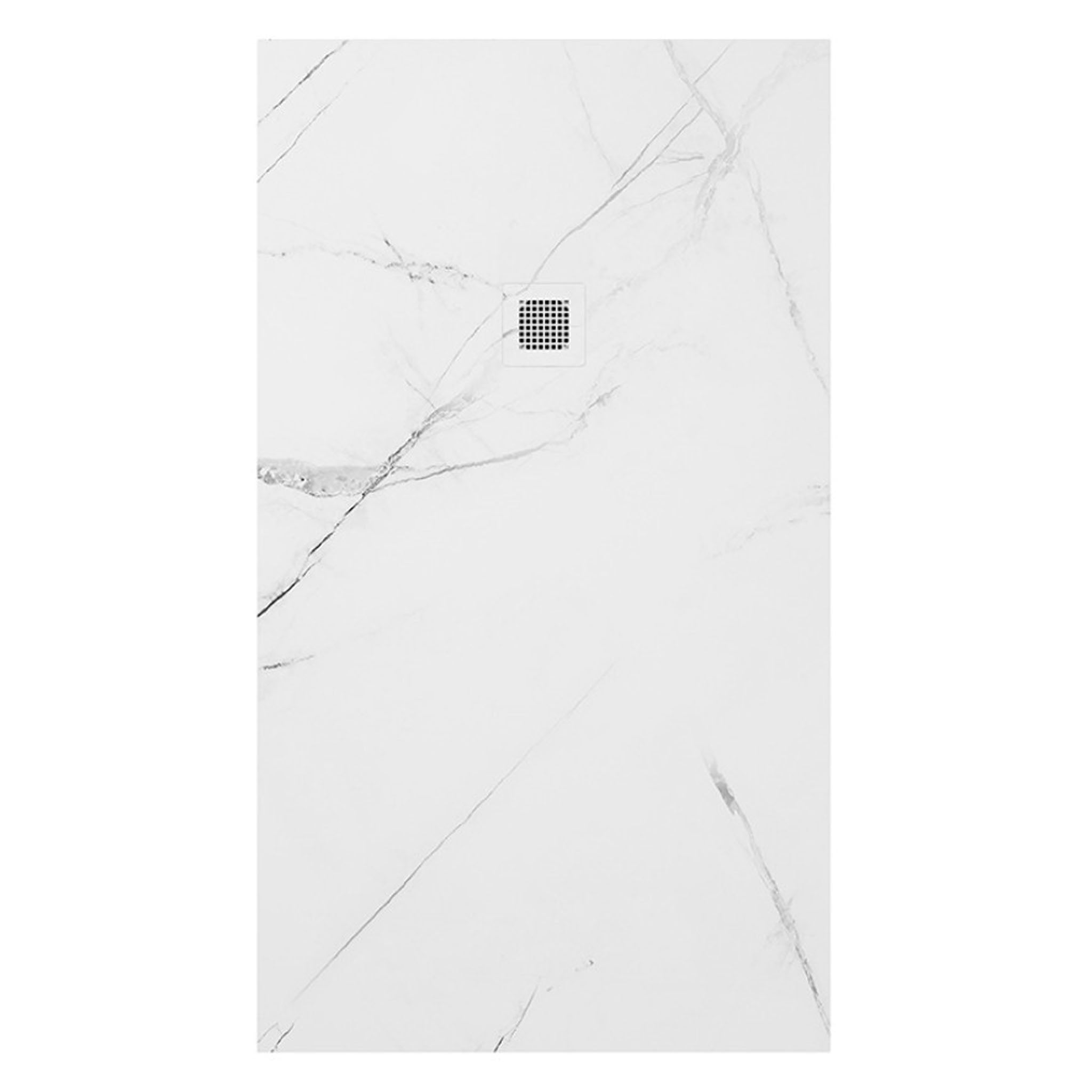 Sonas Unity Marble Effect Rectangular Shower Tray & Waste