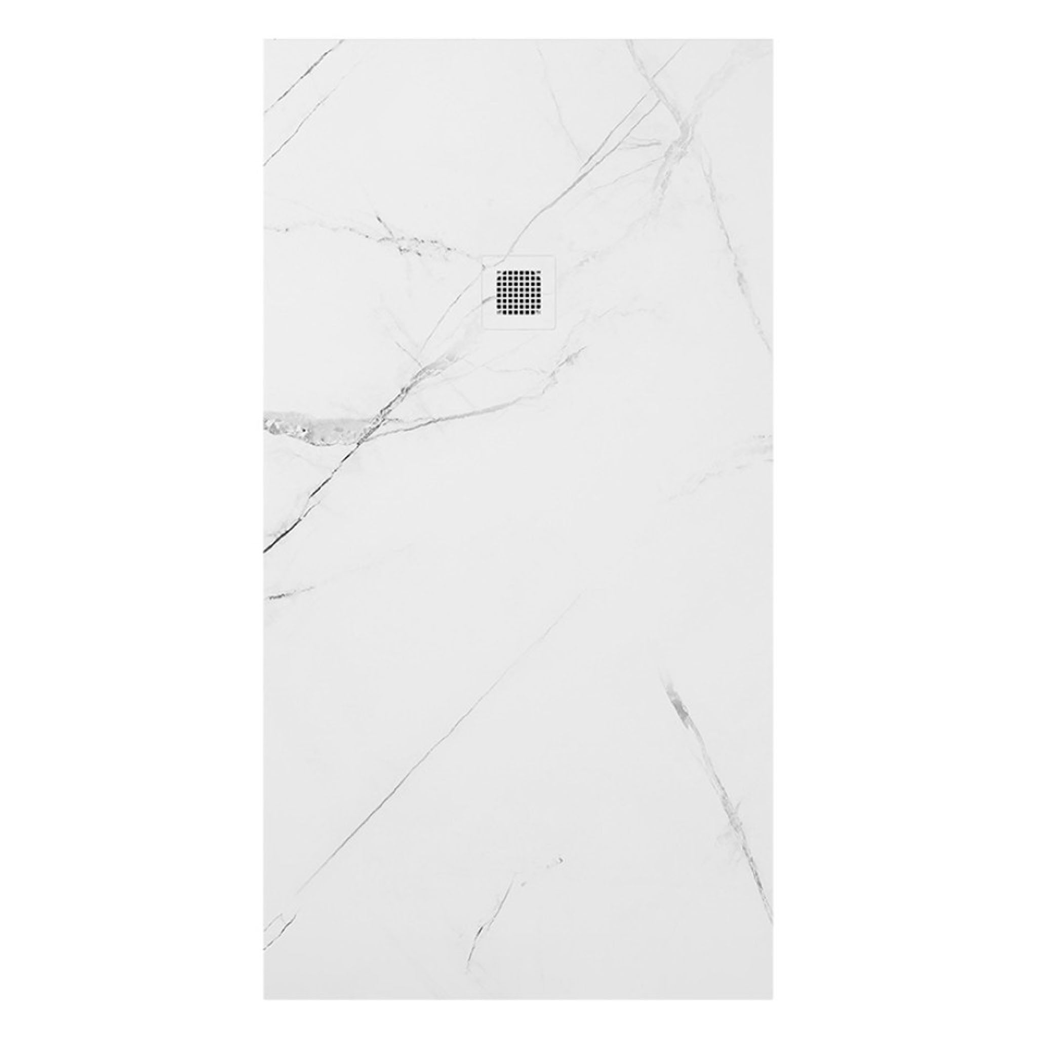 Sonas Unity Marble Effect Rectangular Shower Tray & Waste