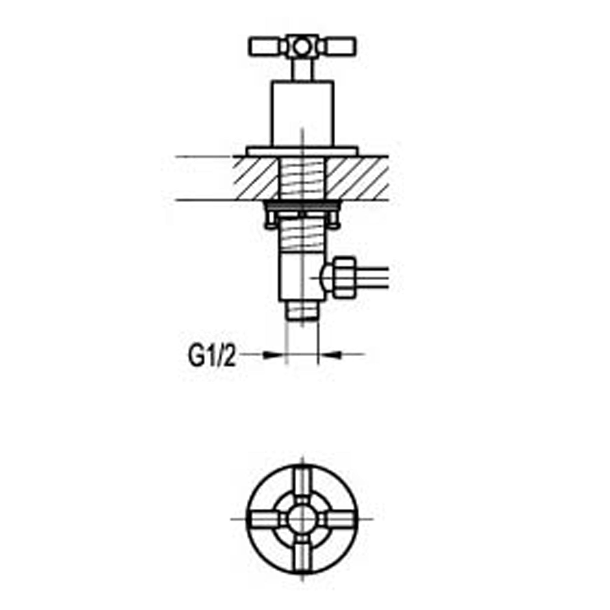 Flova XL Deck Mounted Shut Off Valve