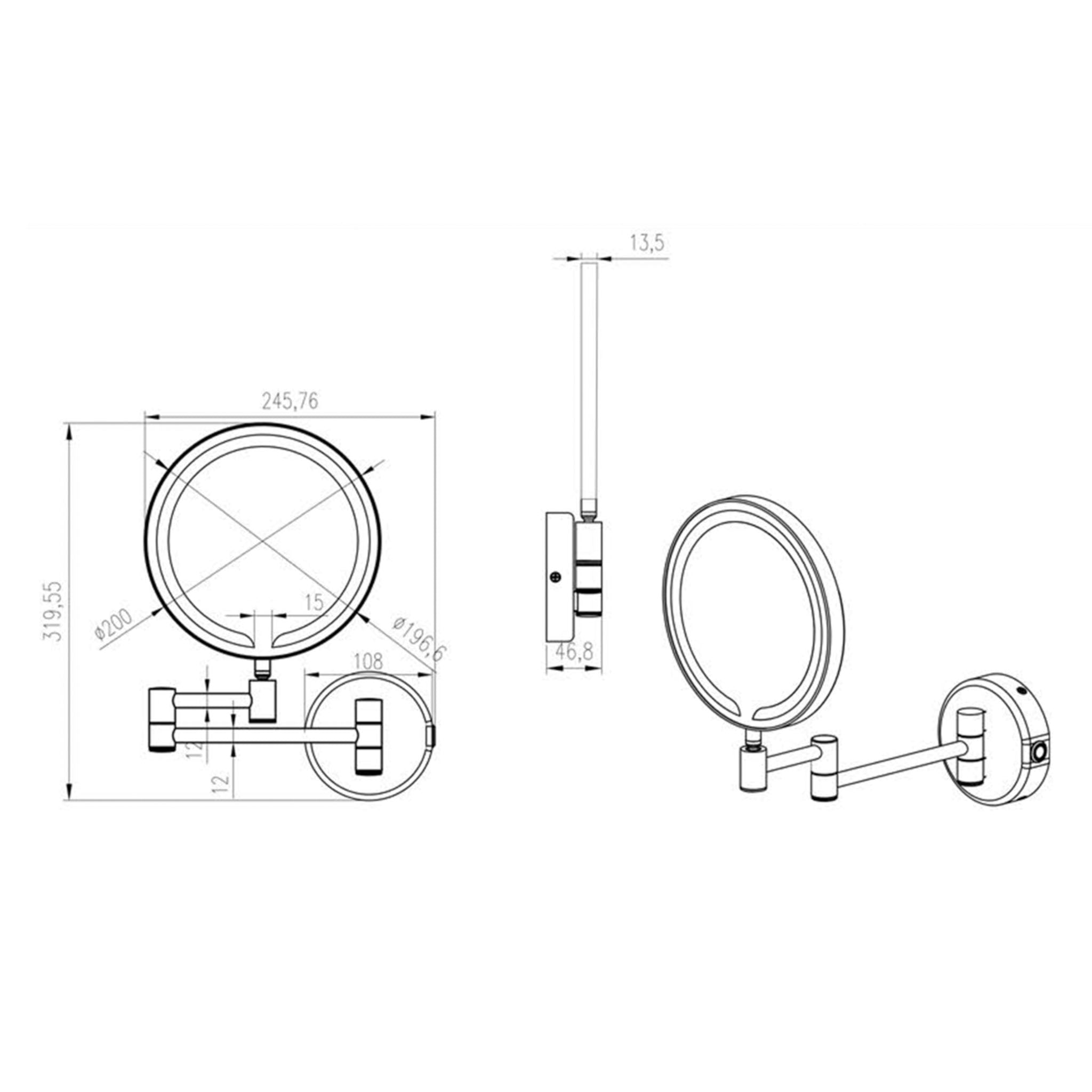 JTP Zoom Makeup Mirror