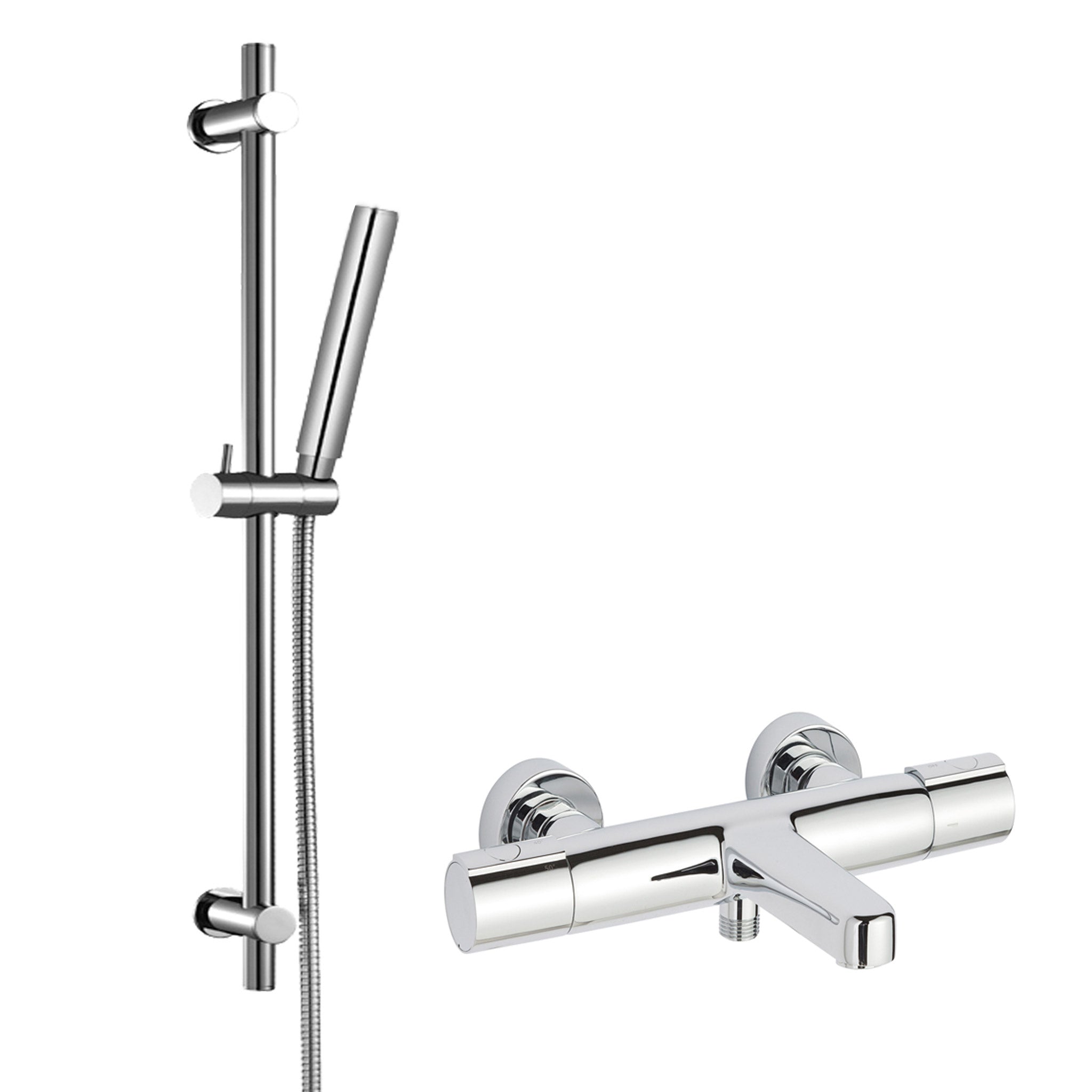 JTP Wall Mounted Bath Filler With Slider Rail