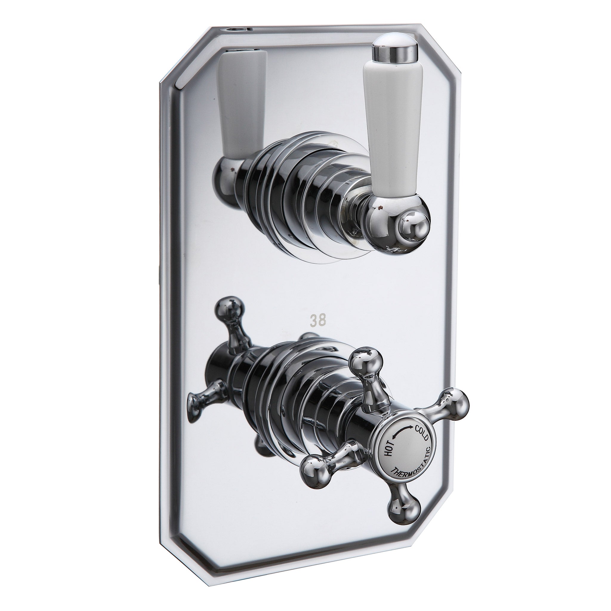 Union Traditional Concealed Thermostatic Shower Valve Single Function