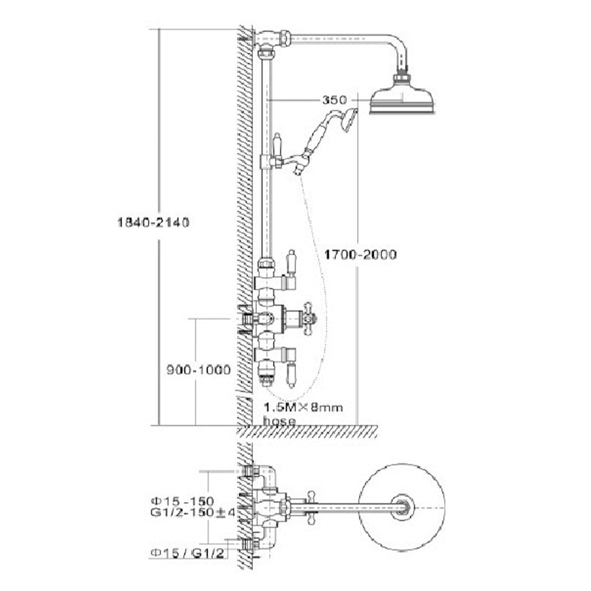 Union Exposed Shower System 3